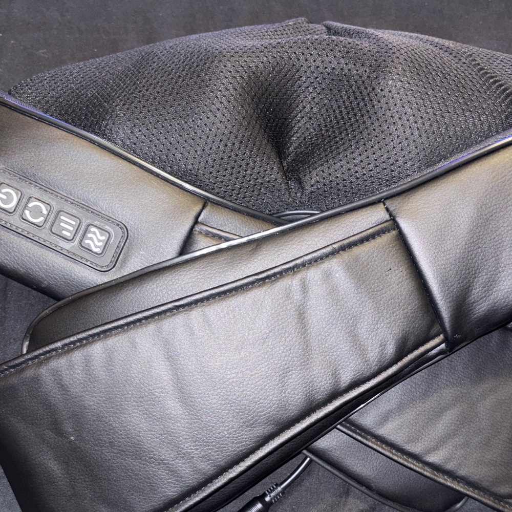 Black Leather back massager